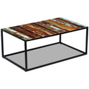 vidaXL tömör újrahasznosított fa dohányzóasztal 100 x 60 x 40 cm