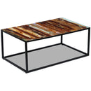 vidaXL tömör újrahasznosított fa dohányzóasztal 100 x 60 x 40 cm