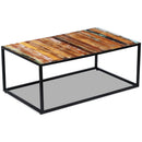 vidaXL tömör újrahasznosított fa dohányzóasztal 100 x 60 x 40 cm