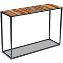 vidaXL tömör újrahasznosított fa konzolasztal 110 x 35 x 76 cm