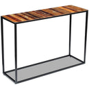 vidaXL tömör újrahasznosított fa konzolasztal 110 x 35 x 76 cm