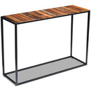 vidaXL tömör újrahasznosított fa konzolasztal 110 x 35 x 76 cm
