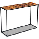 vidaXL tömör újrahasznosított fa konzolasztal 110 x 35 x 76 cm