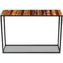 vidaXL tömör újrahasznosított fa konzolasztal 110 x 35 x 76 cm