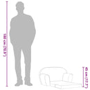 vidaXL világosszürke kihajtható gyerek társalgószék