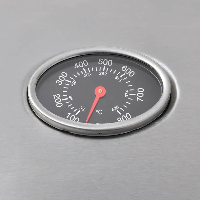 vidaXL fekete és ezüst gáz grillsütő 4+1 sütőfelülettel