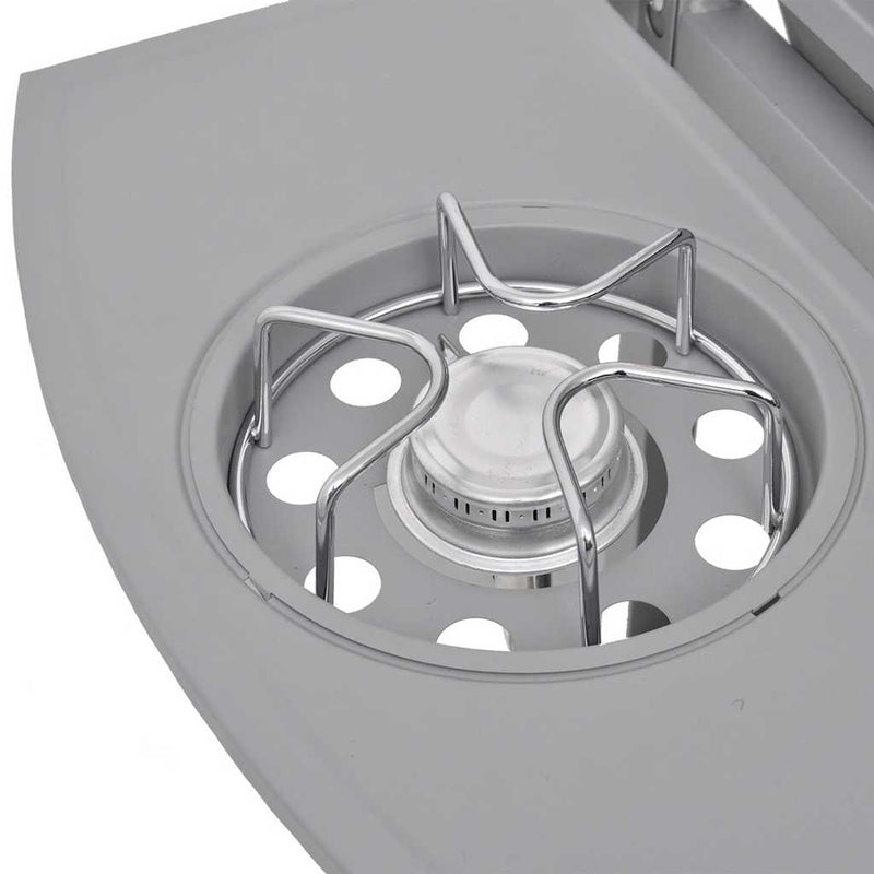 vidaXL ezüst gáz grillsütő 4+1 főzőfelülettel