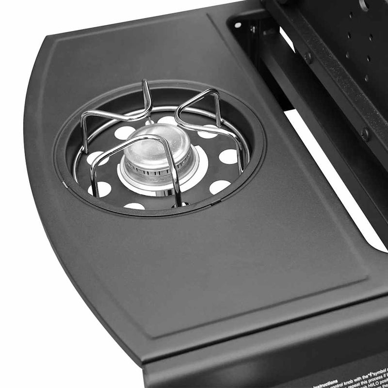 vidaXL fekete és ezüst gáz grillsütő 6+1 fűtőfelülettel