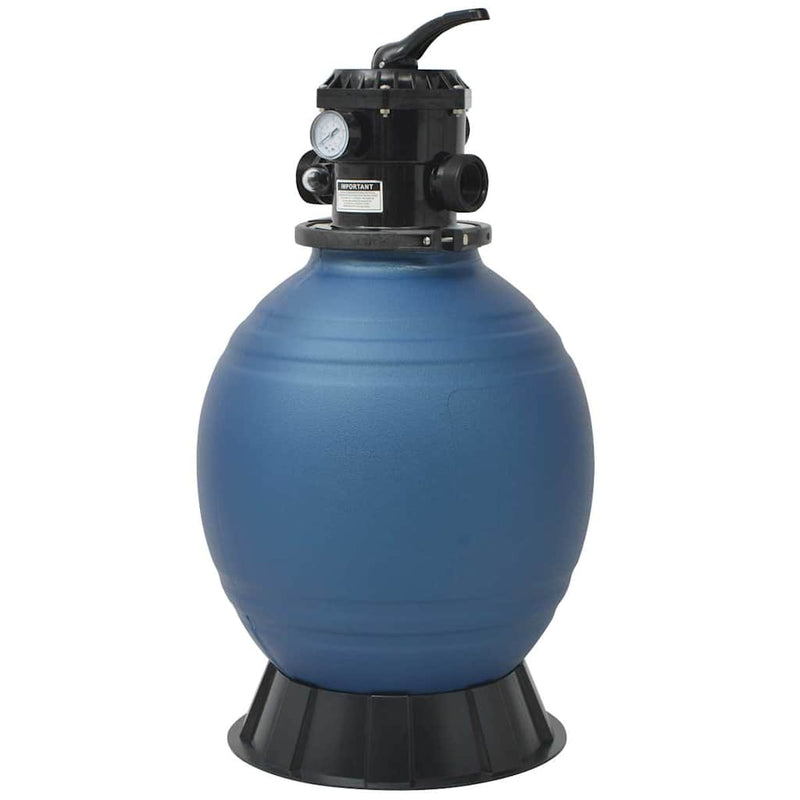 vidaXL kék medence-homokszűrő 6-állású szeleppel 460 mm