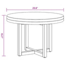 vidaXL 60 cm gyantázott tíkfa dohányzóasztal