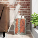 vidaXL tömör tíkfa és gyanta ülőke