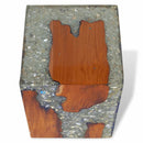 vidaXL tömör tíkfa és gyanta ülőke