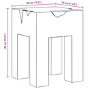 vidaXL tömör tíkfa ülőke