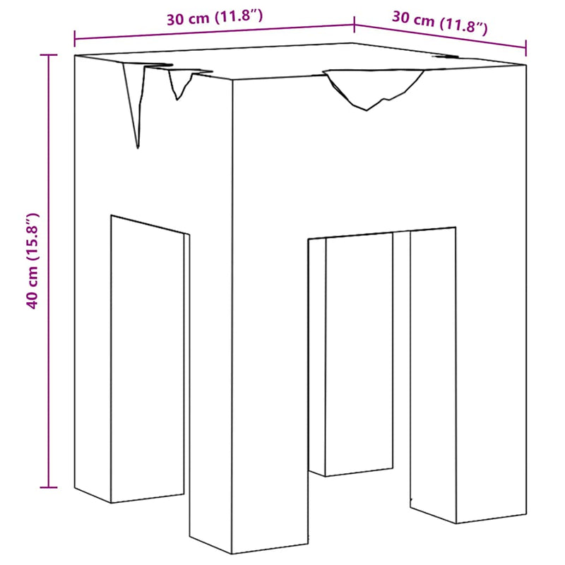 vidaXL tömör tíkfa ülőke