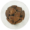 vidaXL tömör tíkfa uszadék dohányzóasztal 60 cm