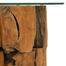 vidaXL tömör tíkfa uszadék dohányzóasztal 60 cm