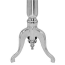 vidaXL ezüst alumínium kerek kisasztal