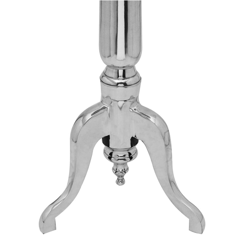 vidaXL ezüst alumínium kerek kisasztal