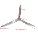 vidaXL Falra rögzíthető propeller dekoráció alumínium ezüst 70 cm