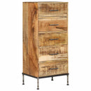 vidaXL tömör mangófa fiókos szekrény 45 x 35 x 106 cm