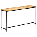 vidaXL tömör, nyers mangófa tálalóasztal 140 x 35 x 76 cm