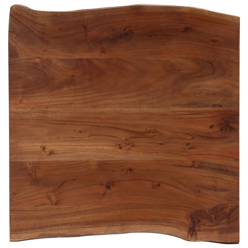 vidaXL tömör akácfa dohányzóasztal természetes szélekkel 60x60x40 cm