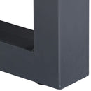 vidaXL szürke tömör akácfa dohányzóasztal természetes éllel 60x60x40cm