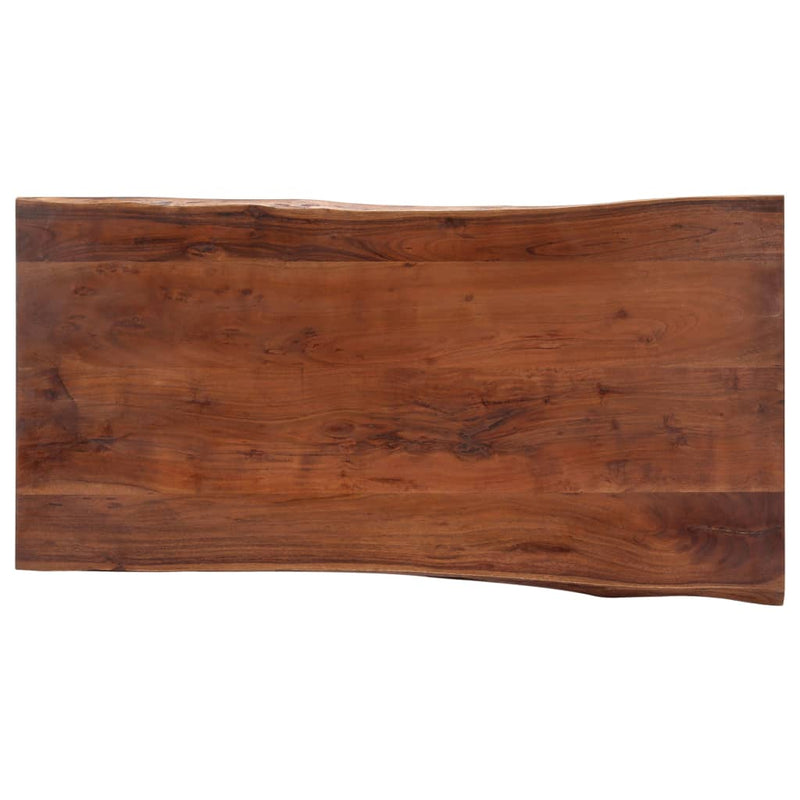 vidaXL tömör akácfa dohányzóasztal természetes szélekkel 115x60x40 cm