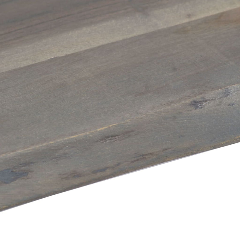 vidaXL szürke tömör akácfa dohányzóasztal természetes éllel 115x60x40
