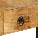 vidaXL tömör mangófa íróasztal 2 fiókkal 110 x 50 x 77 cm