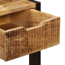 vidaXL 3 fiókos tömör mangófa tálalóasztal 110 x 35 x 75 cm
