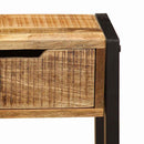 vidaXL 3 fiókos tömör mangófa tálalóasztal 110 x 35 x 75 cm