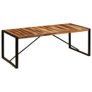 vidaXL tömör akácfából étkezőasztal 220 x 100 x 75 cm