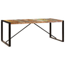 vidaXL tömör újrahasznosított fa étkezőasztal 200 x 100 x 75 cm