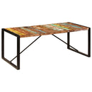 vidaXL tömör újrahasznosított fa étkezőasztal 200 x 100 x 75 cm