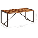vidaXL tömör akácfából étkezőasztal 180 x 90 x 75 cm