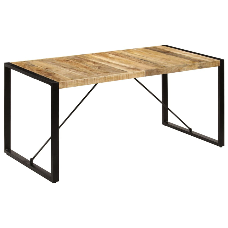 vidaXL tömör mangófa étkezőasztal 160 x 80 x 75 cm