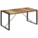 vidaXL tömör újrahasznosított fa étkezőasztal 160 x 80 x 75 cm