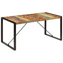 vidaXL tömör újrahasznosított fa étkezőasztal 160 x 80 x 75 cm