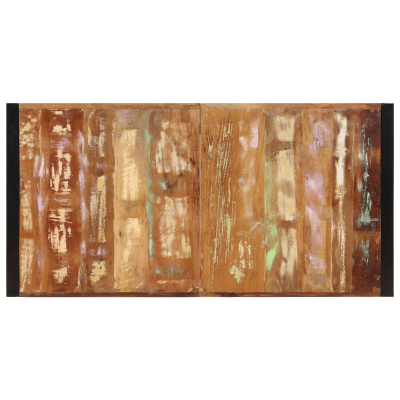 vidaXL tömör újrahasznosított fa étkezőasztal 160 x 80 x 75 cm
