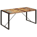 vidaXL tömör újrahasznosított fa étkezőasztal 160 x 80 x 75 cm