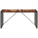 vidaXL tömör akácfából étkezőasztal 160 x 80 x 75 cm