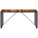 vidaXL tömör akácfából étkezőasztal 160 x 80 x 75 cm