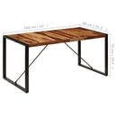 vidaXL tömör akácfából étkezőasztal 160 x 80 x 75 cm