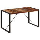 vidaXL tömör újrahasznosított fa étkezőasztal 140 x 70 x 75 cm