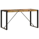 vidaXL tömör újrahasznosított fa étkezőasztal 140 x 70 x 75 cm