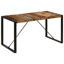 vidaXL tömör újrahasznosított fa étkezőasztal 140 x 70 x 75 cm
