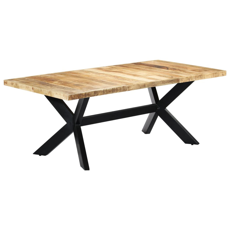 vidaXL tömör mangófa étkezőasztal 200 x 100 x 75 cm