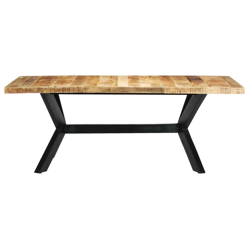 vidaXL tömör mangófa étkezőasztal 200 x 100 x 75 cm