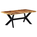 vidaXL tömör akácfából étkezőasztal 180 x 90 x 75 cm